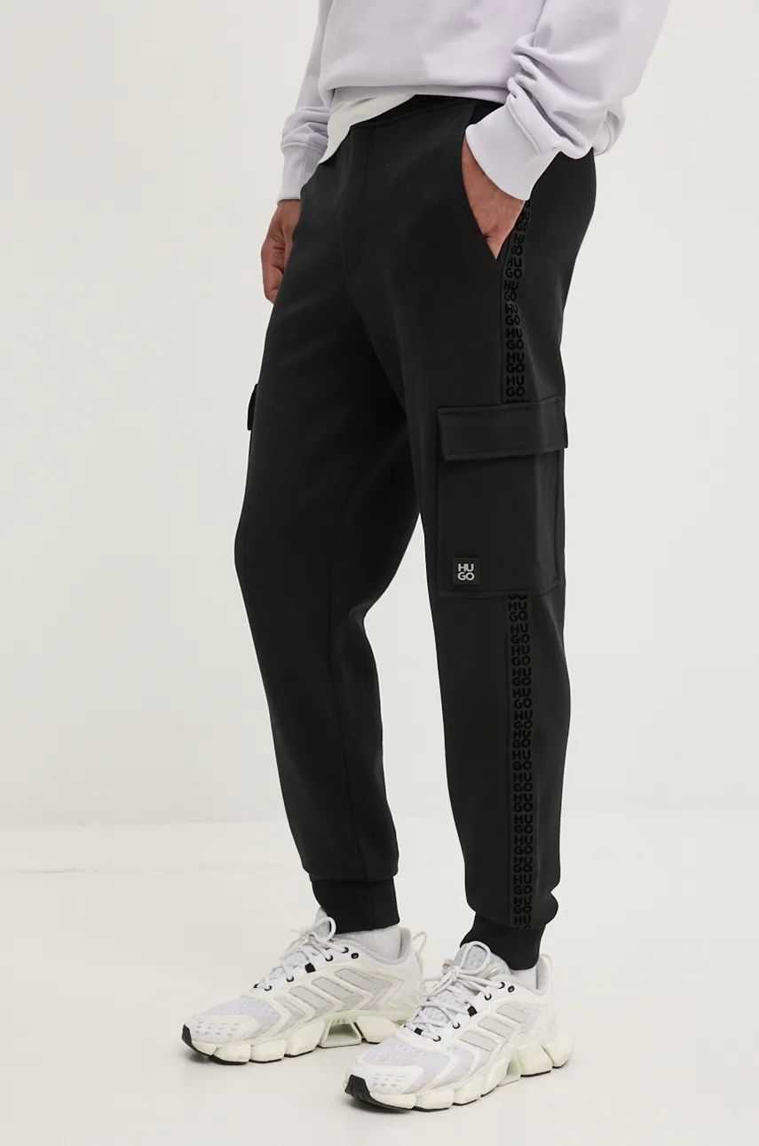 HUGO pantaloni de trening culoarea negru, 50521407