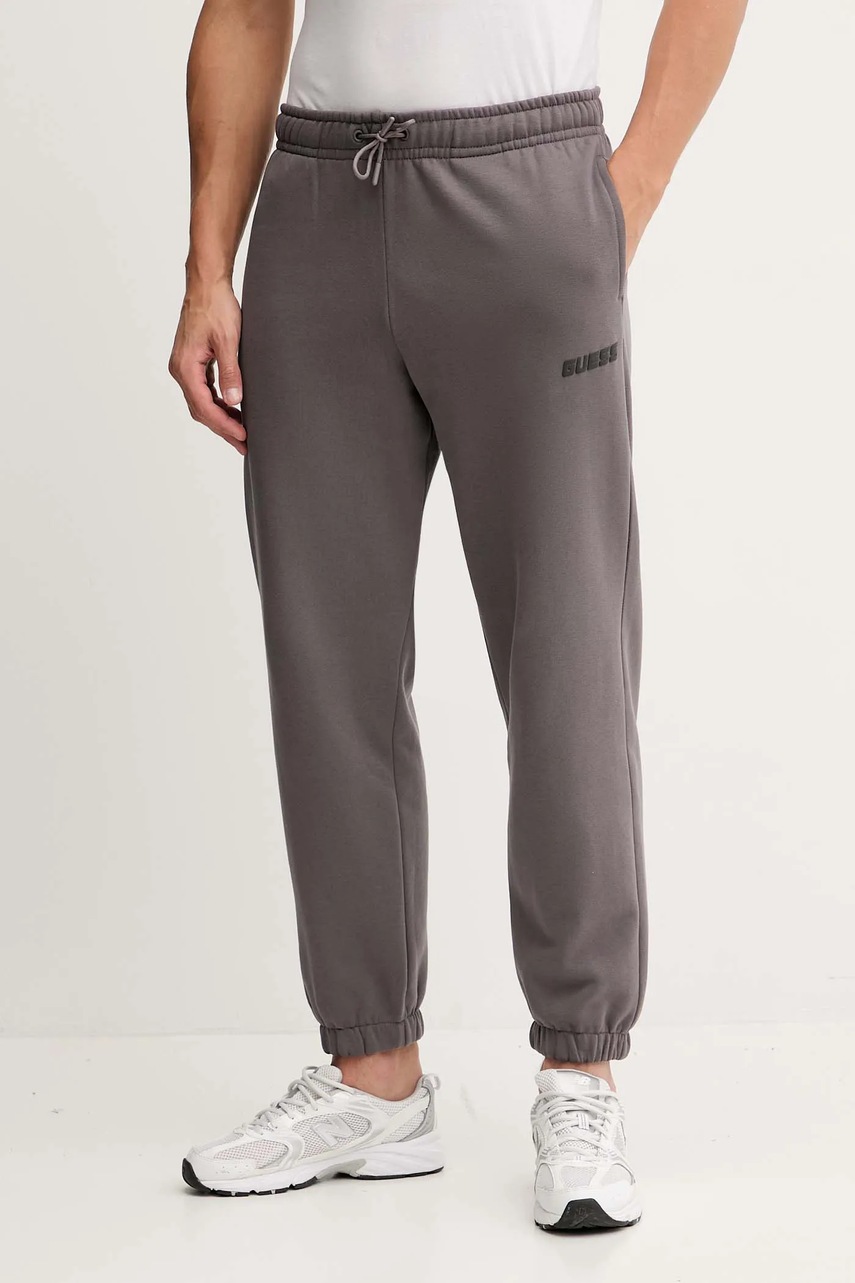 Levně Tepláky Guess EMIS černá barva, s potiskem, Z4YB00 K9V31