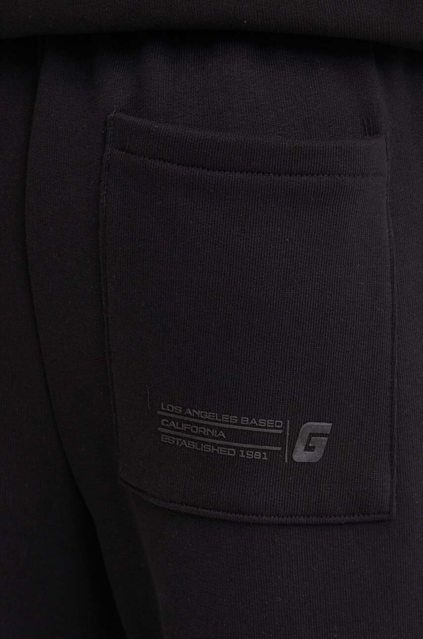 Спортивні штани Guess EMIS колір чорний з принтом Z4YB00 K9V31 
