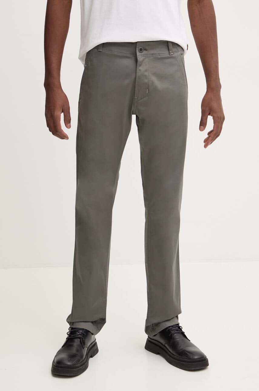 G-Star pantaloni bărbați, culoarea gri, drept, D25547-5126 G-Star pantaloni bărbați, culoarea gri, drept, D25547-5126