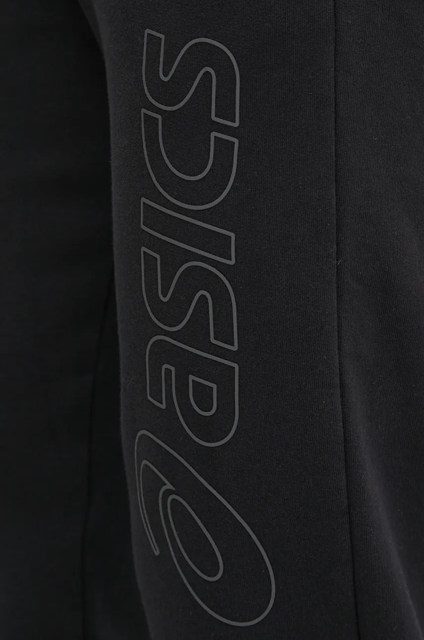 Παντελόνι φόρμας Asics χρώμα: μαύρο, 2031E189 φωτογραφία