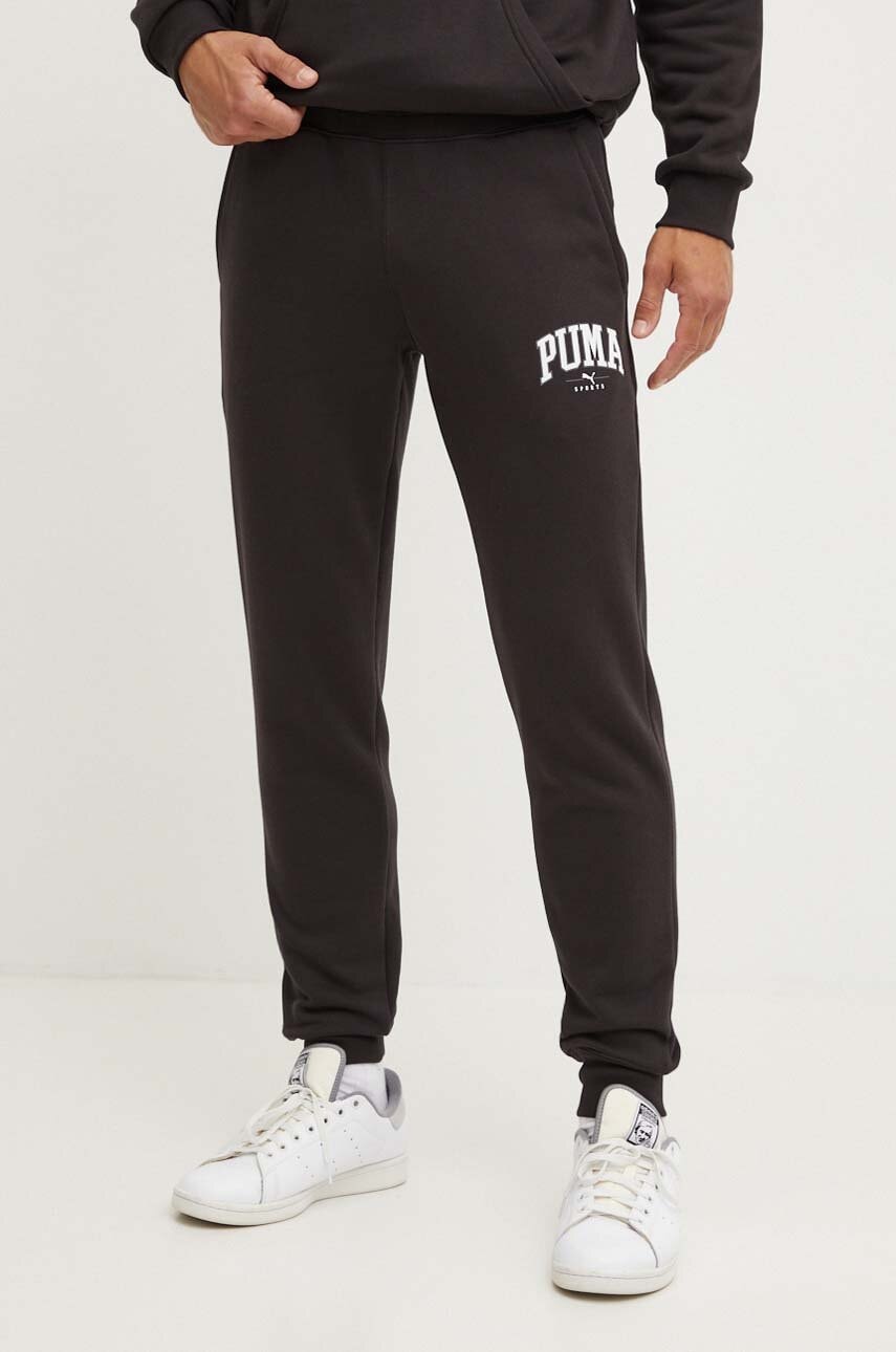 

Спортен панталон Puma в черно с принт 681800, Черен