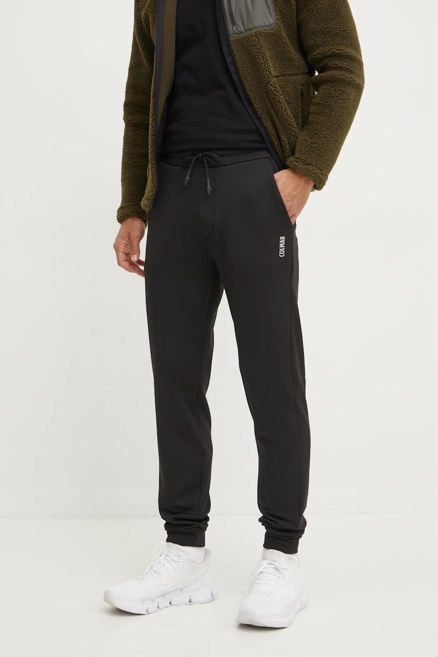 Colmar pantaloni de trening culoarea negru, neted, 8332.5WU