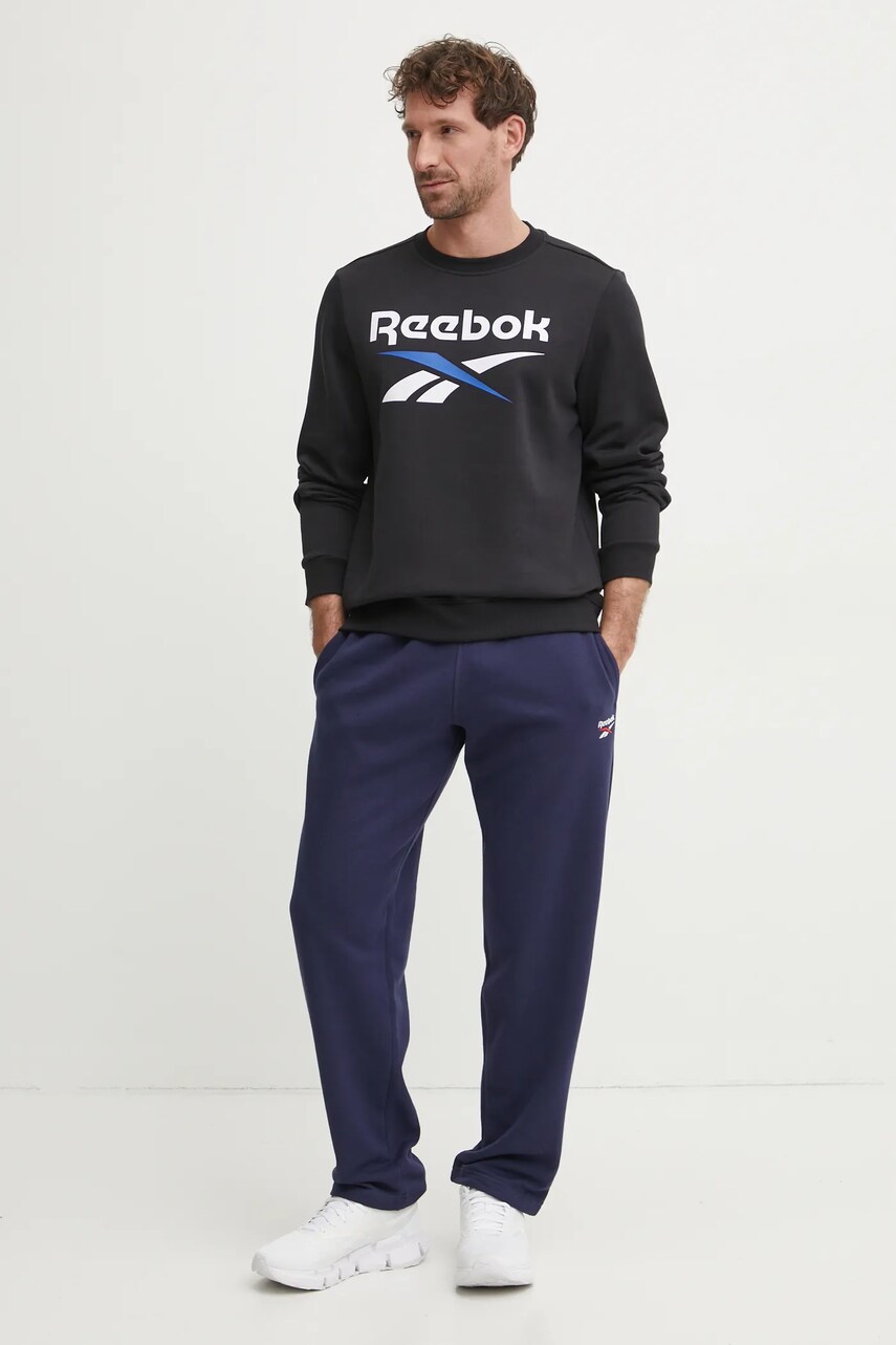Спортивные штаны Reebok Identity цвет синий однотонные 100202824 Спортивные штаны Reebok Identity цвет синий однотонные 100202824