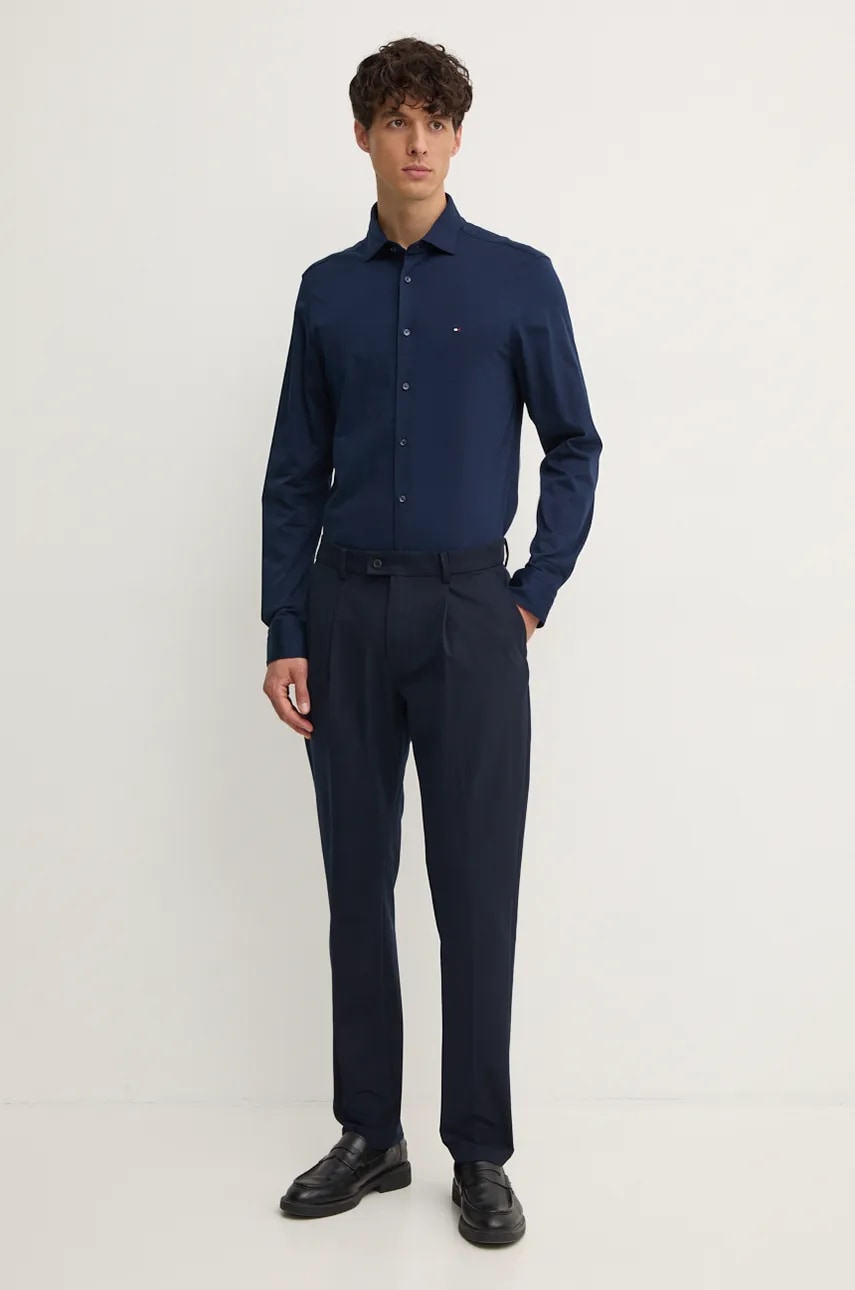 Брюки Tommy Hilfiger мужские цвет синий фасон chinos MW0MW37273 Брюки Tommy Hilfiger мужские цвет синий фасон chinos MW0MW37273