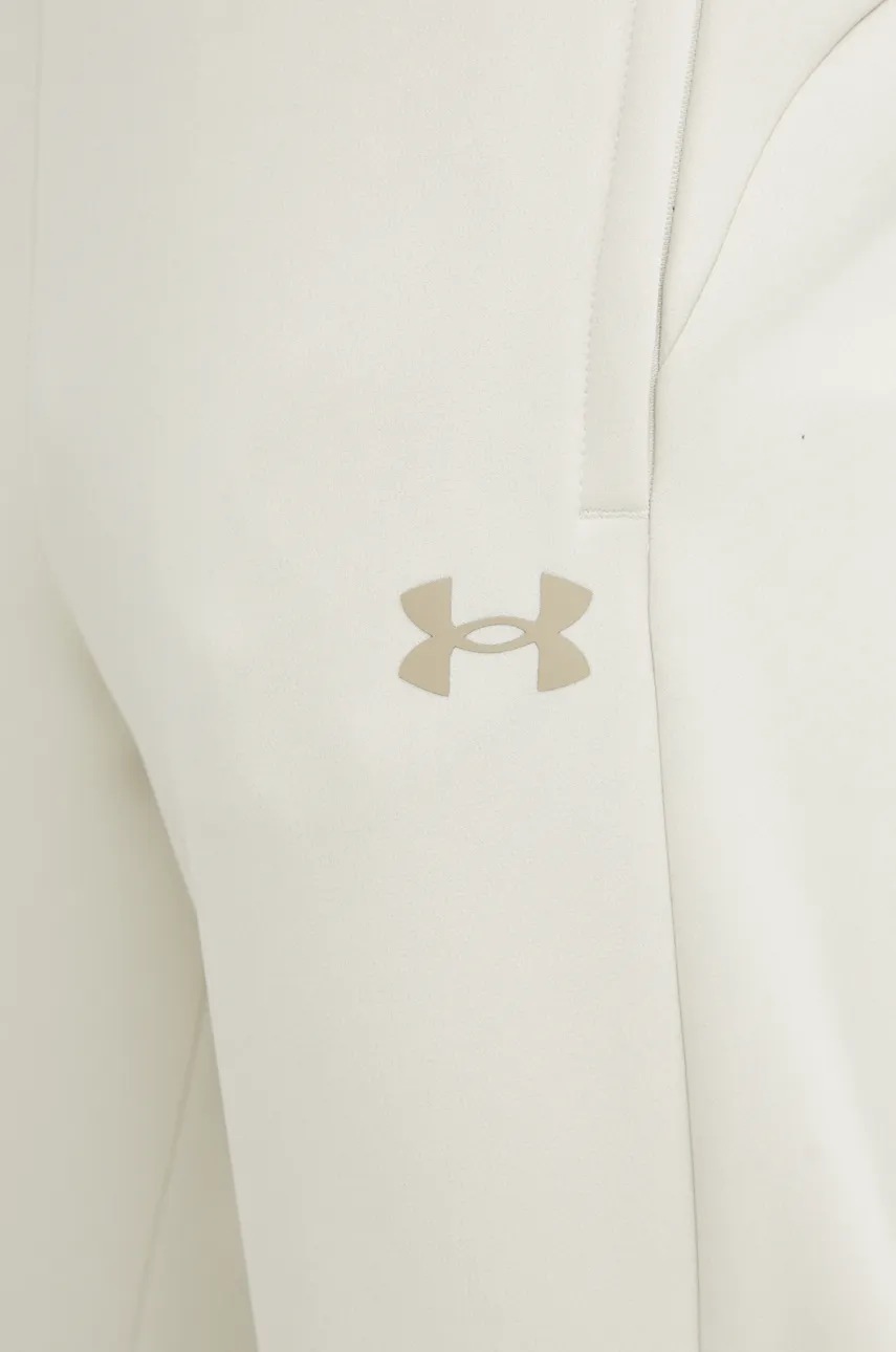 Παντελόνι φόρμας Under Armour Armour Fleece Pro χρώμα: μπεζ, 1386586 φωτογραφία