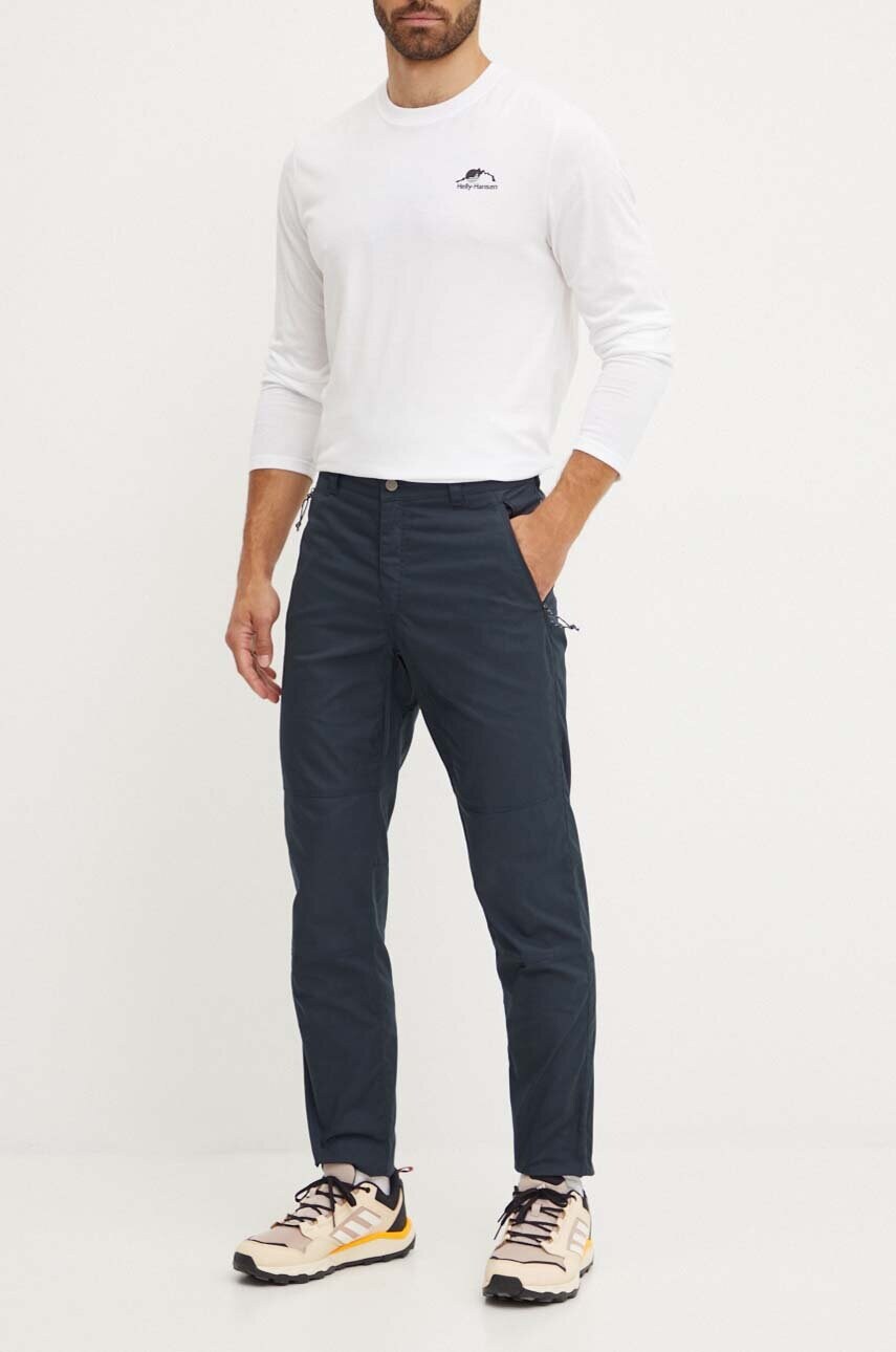 Fjallraven pantaloni de exterior Vardag culoarea verde, F86666.555