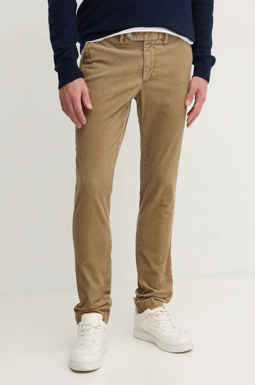 

Джинсов панталон Hackett London в кафяво с кройка по тялото HM212656R, Кафяв