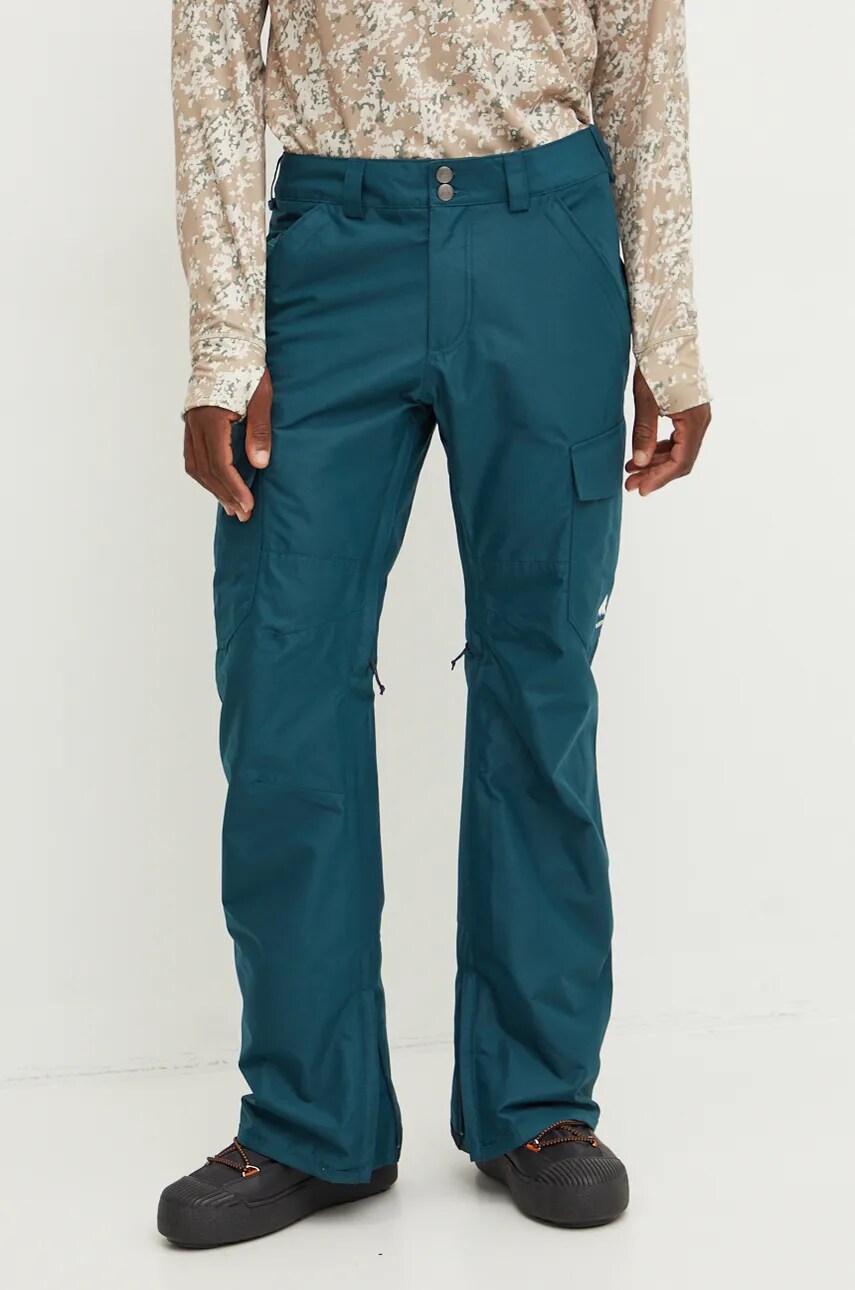 Burton spodnie Cargo kolor turkusowy 131661
