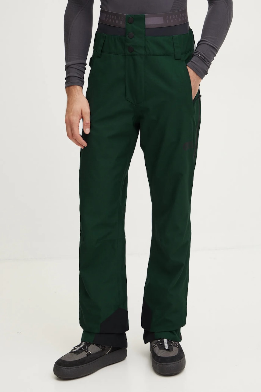 Picture pantaloni Object culoarea verde, MPT0162