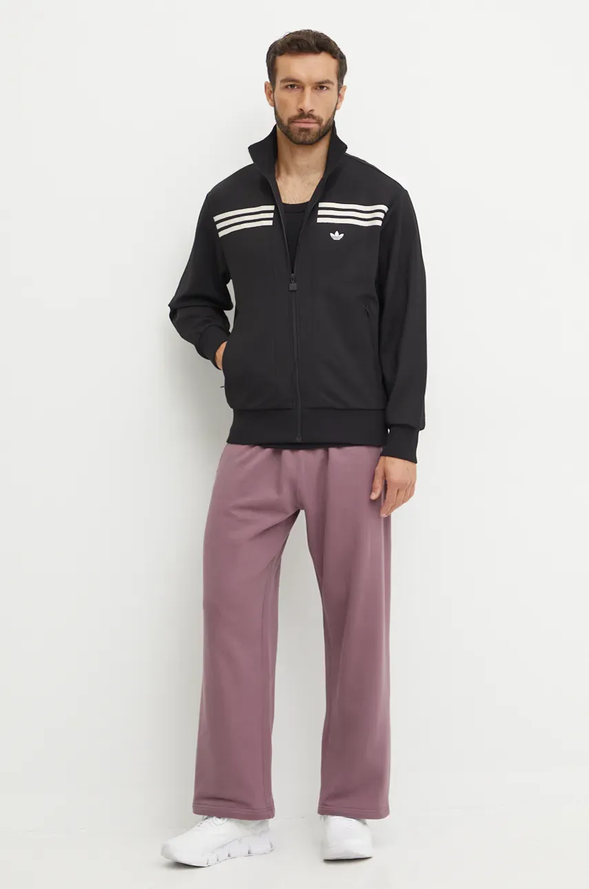 Хлопковые спортивные штаны adidas Originals цвет розовый однотонные IY2235 Хлопковые спортивные штаны adidas Originals цвет розовый однотонные IY2235