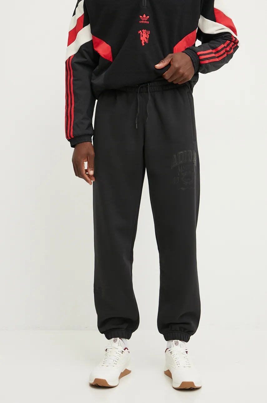adidas Originals pantaloni de trening culoarea negru, cu imprimeu, IZ2565 adidas Originals pantaloni de trening culoarea negru, cu imprimeu, IZ2565