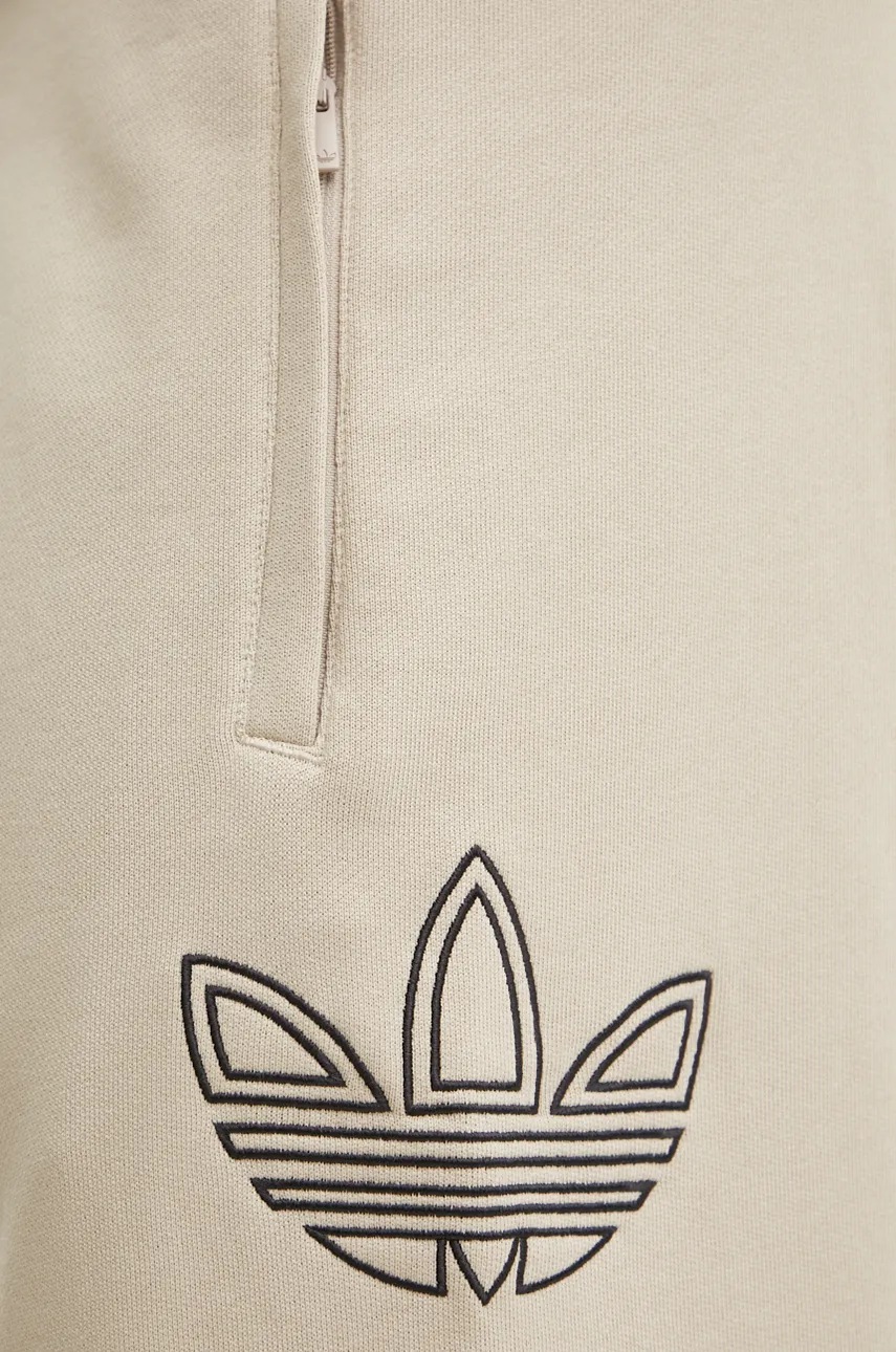 Παντελόνι φόρμας adidas Originals χρώμα: μπεζ, JJ1509 φωτογραφία