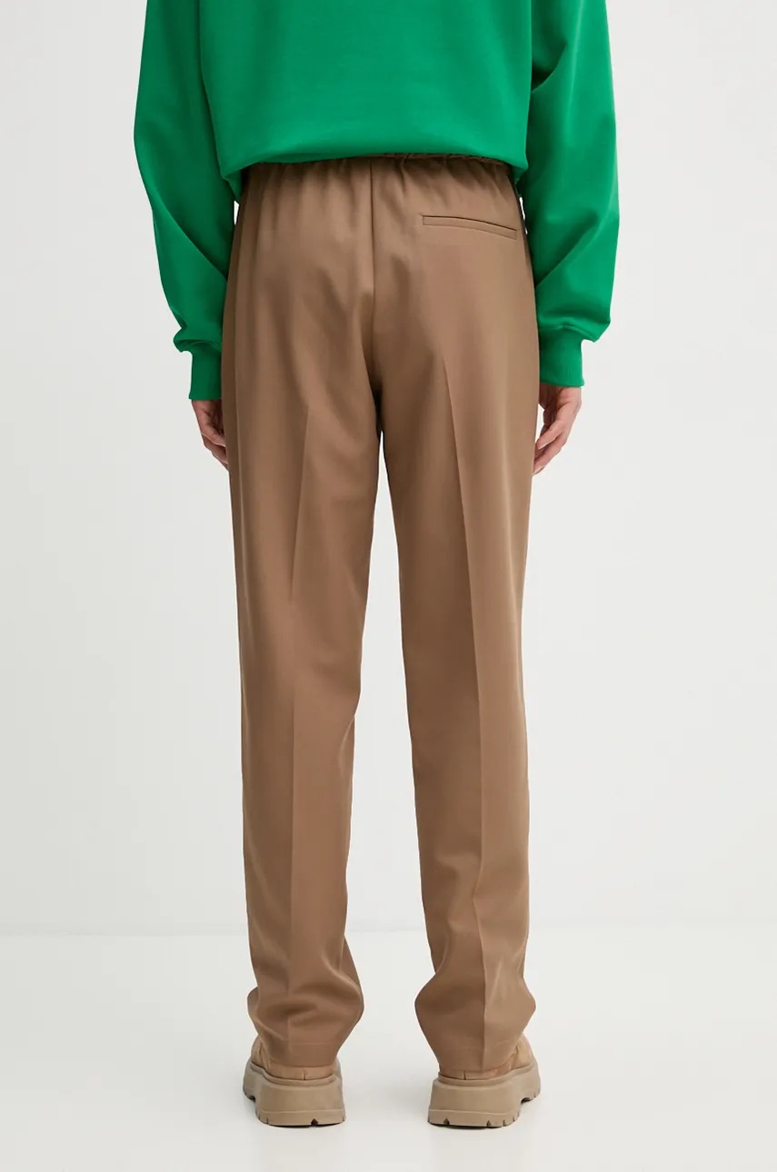 Штани з домішкою вовни Drôle de Monsieur Le Pantalon Droit колір коричневий прямі E.BP152.PL127.IBN Le Pantalon Droit 