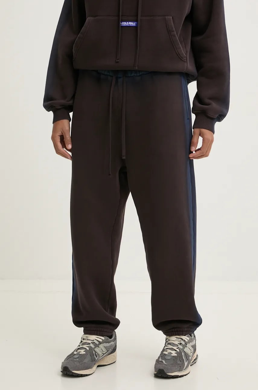 A-COLD-WALL* pantaloni de trening din bumbac culoarea maro, ACWMB296 A-COLD-WALL* pantaloni de trening din bumbac culoarea maro, ACWMB296