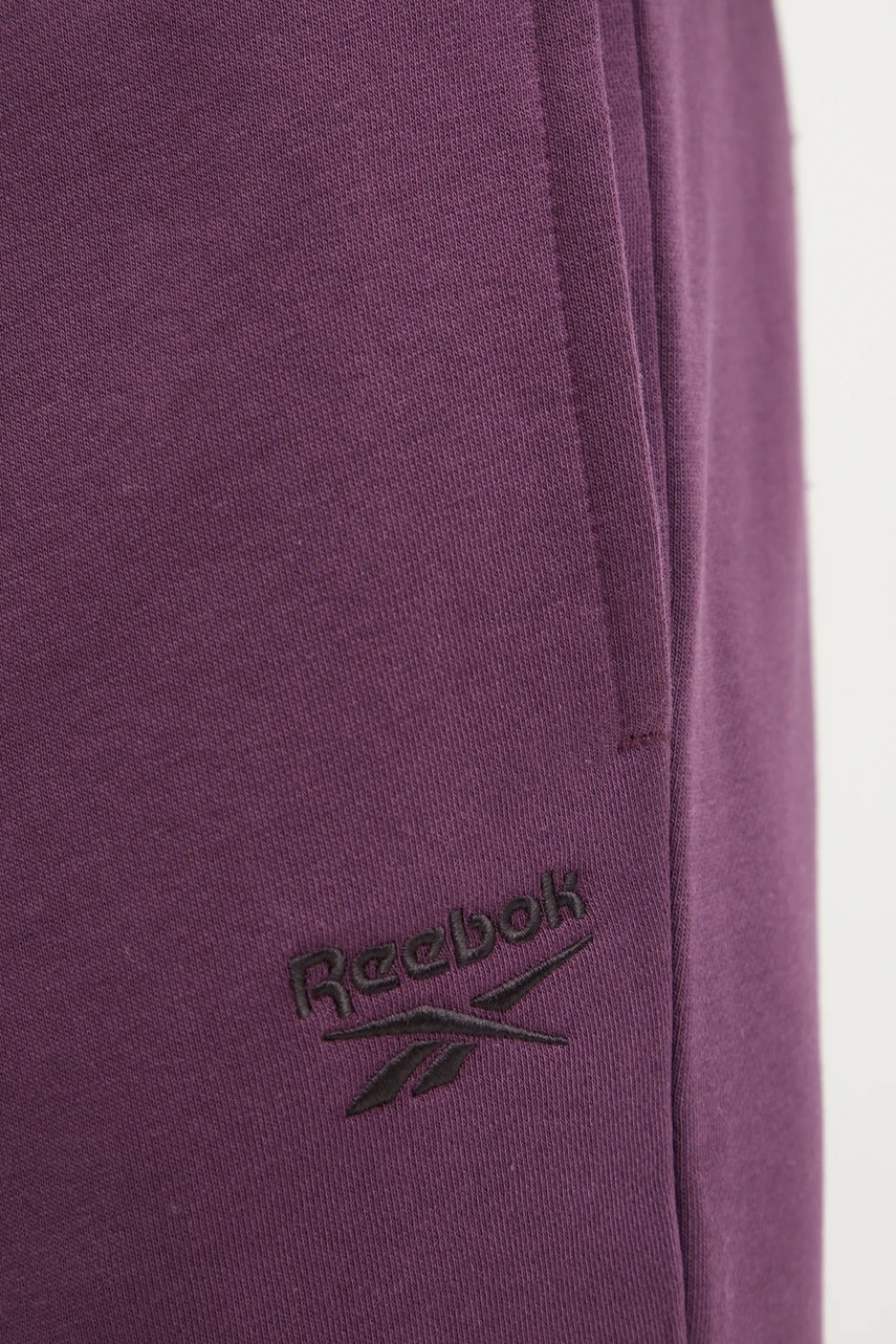 Спортивні штани Reebok IDENTITY колір фіолетовий однотонні 100206013 