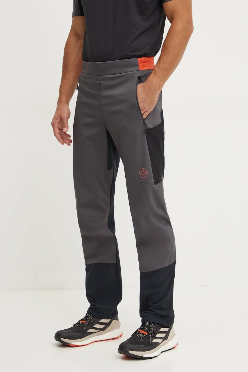 LA Sportiva pantaloni sport Ikarus barbati, culoarea gri, L98900322 LA Sportiva pantaloni sport Ikarus barbati, culoarea gri, L98900322