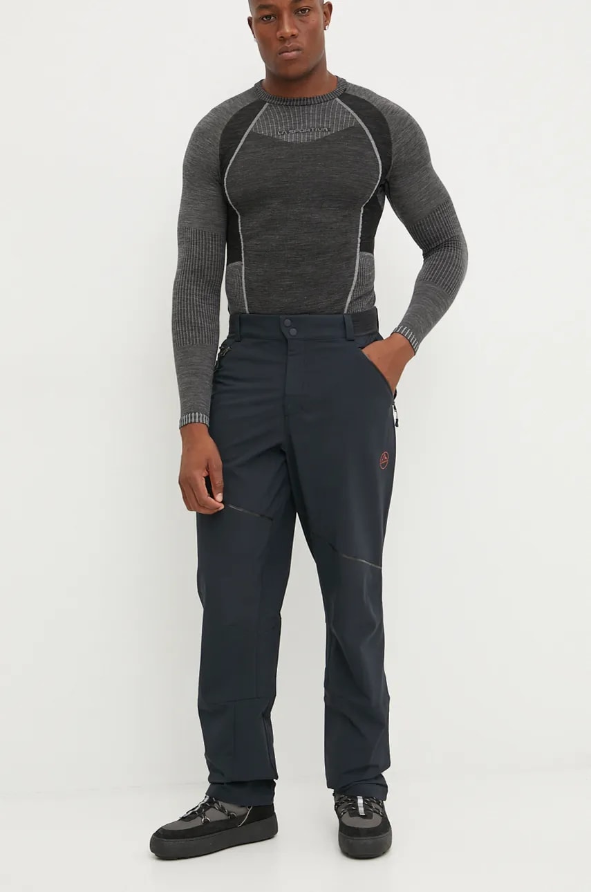 LA Sportiva pantaloni sport Orizon barbati, culoarea negru, drept, L99999322 LA Sportiva pantaloni sport Orizon barbati, culoarea negru, drept, L99999322