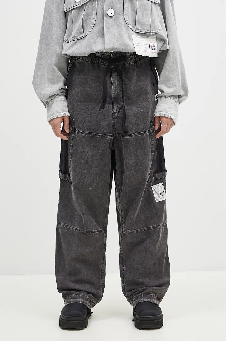 Maison MIHARA YASUHIRO pantaloni de bumbac Satin Cargo