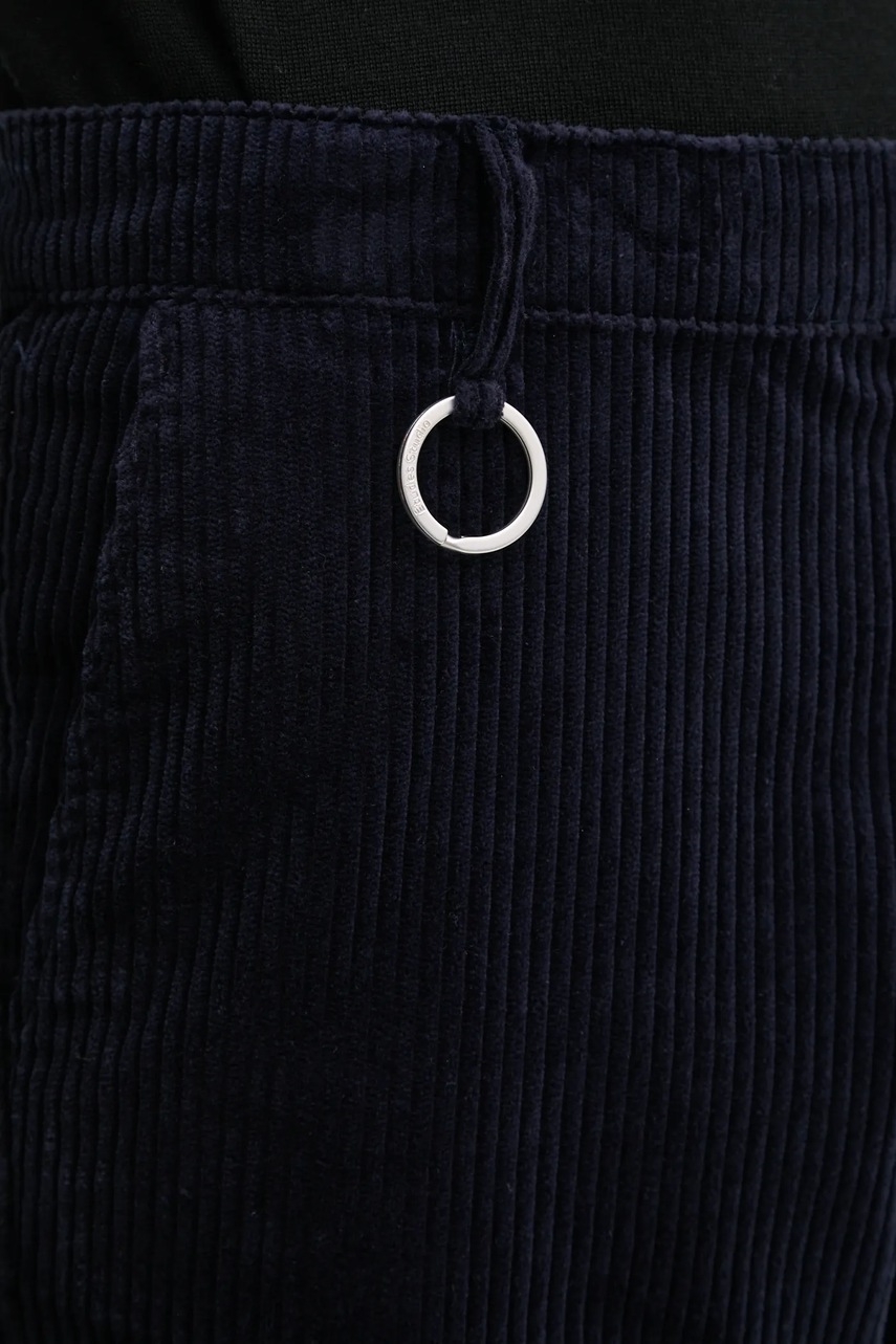 Κοτλέ παντελόνι Études Studio χρώμα: ναυτικό μπλε, H24MMTRO463 φωτογραφία