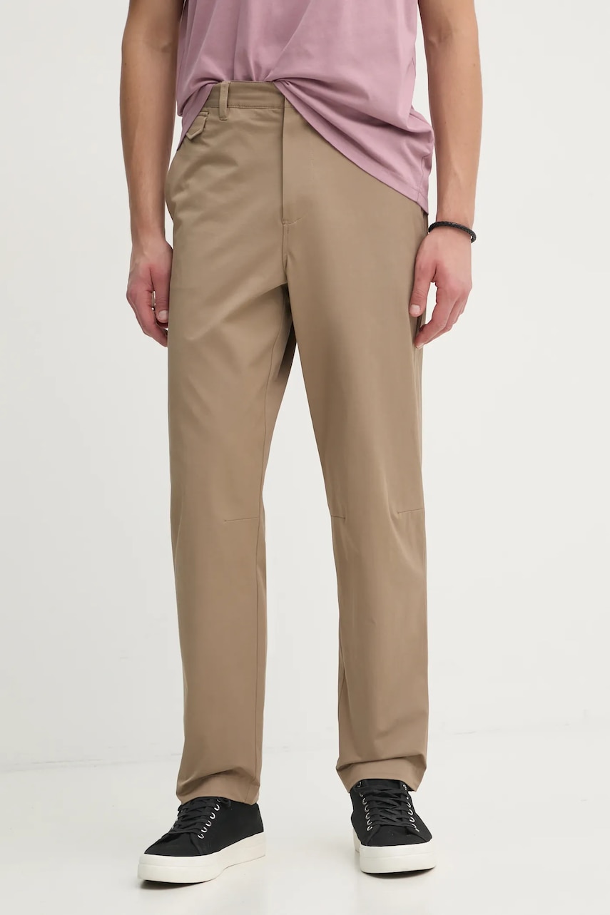 PS Paul Smith pantaloni barbati, culoarea bej, cu fason chinos, M2R.769Y.P22261 PS Paul Smith pantaloni barbati, culoarea bej, cu fason chinos, M2R.769Y.P22261