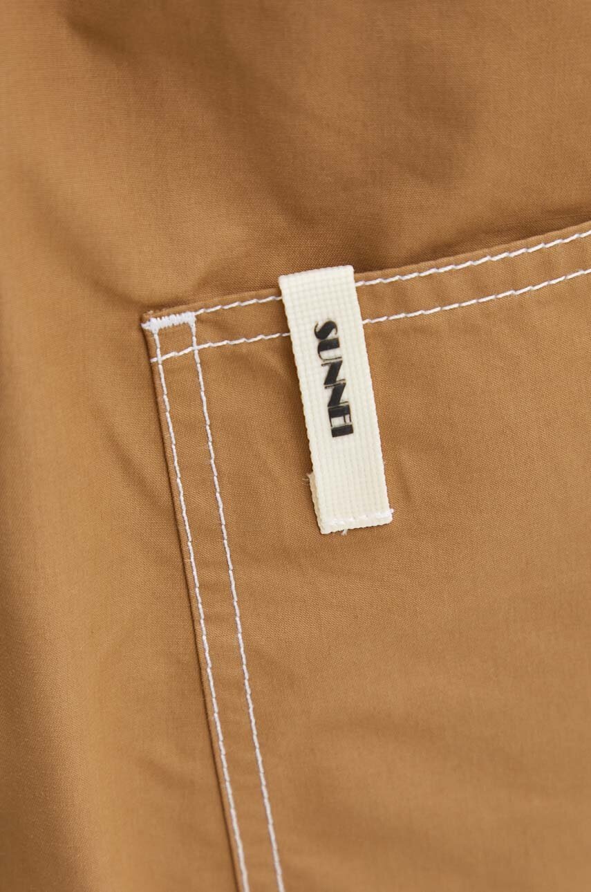 Παντελόνι Sunnei χρώμα: μπεζ, RTWXBOT001 φωτογραφία