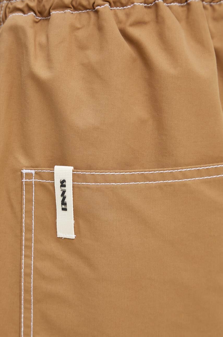 Παντελόνι Sunnei χρώμα: μπεζ, RTWXBOT001 φωτογραφία