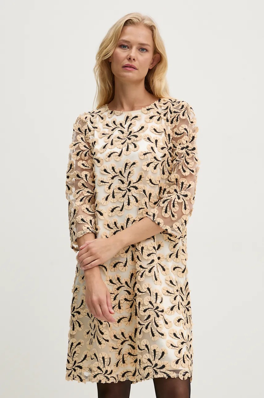 

Рокля Bruuns Bazaar BouvardiaBBChista dress къса със стандартна кройка BBW4050, Многоцветен