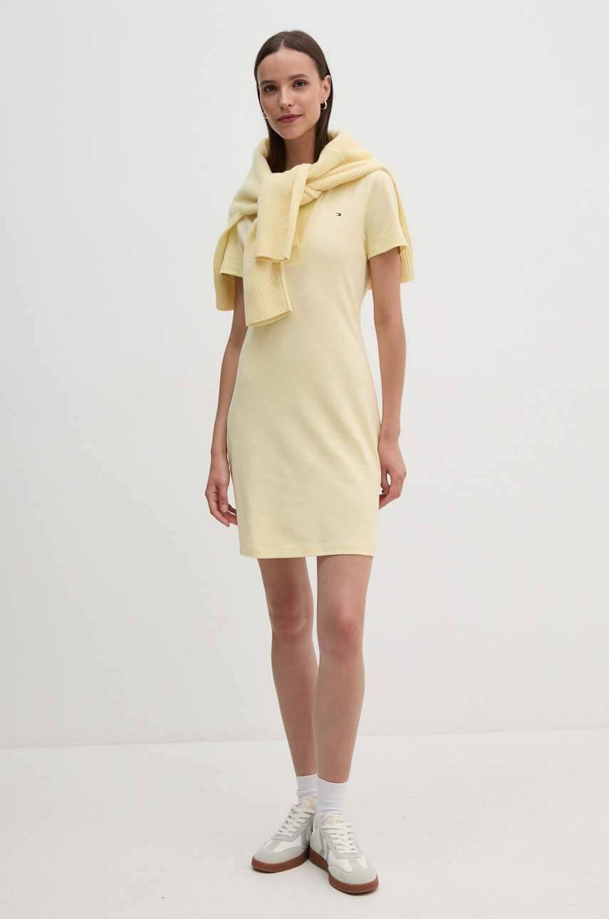 Сукня Tommy Hilfiger колір жовтий mini пряма WW0WW42567