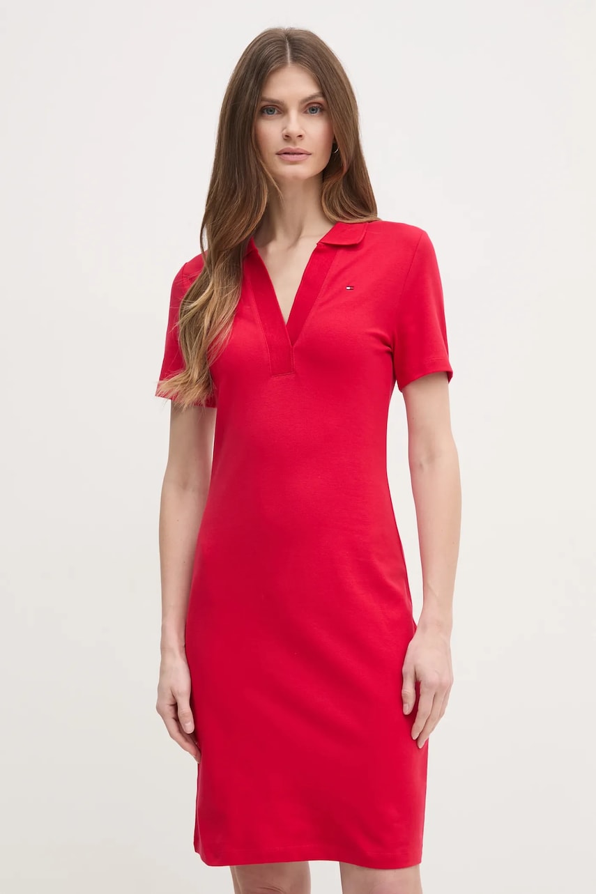 Сукня Tommy Hilfiger колір червоний mini пряма WW0WW42567