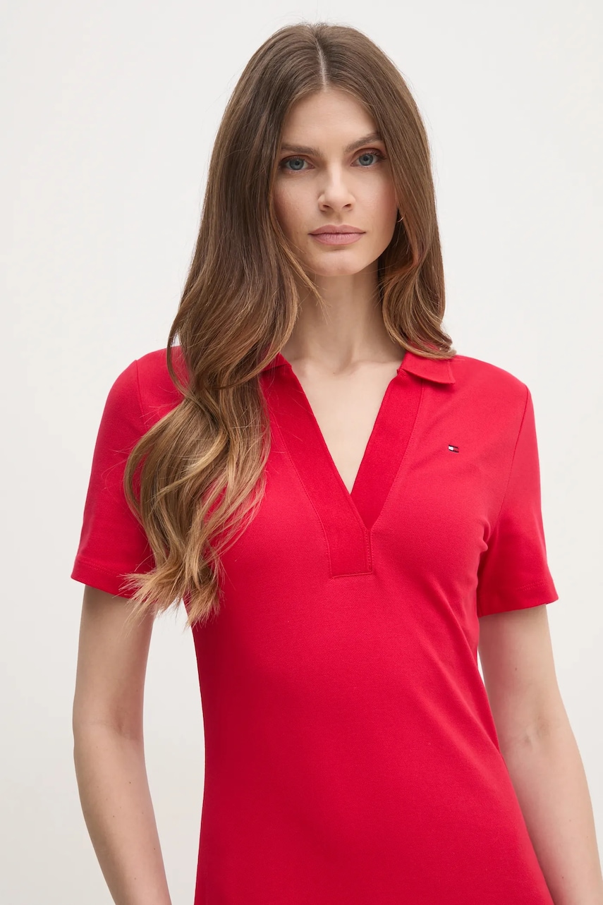 Сукня Tommy Hilfiger колір червоний mini пряма WW0WW42567