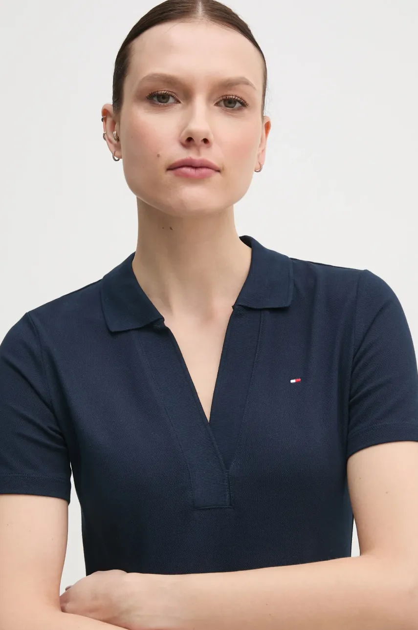 Tommy Hilfiger šaty bavlnené s elastanom