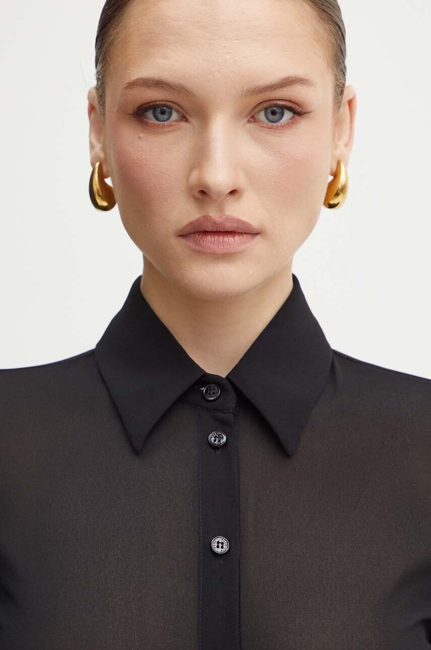 Сукня Patrizia Pepe колір чорний mini облягаюча 8A1399 A457
