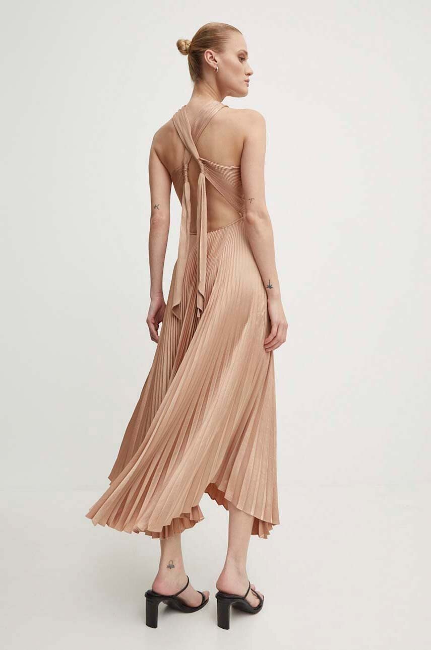 A.L.C. rochie Athena II culoarea bej, maxi, evazati, 6DRES02386 A.L.C. rochie Athena II culoarea bej, maxi, evazati, 6DRES02386