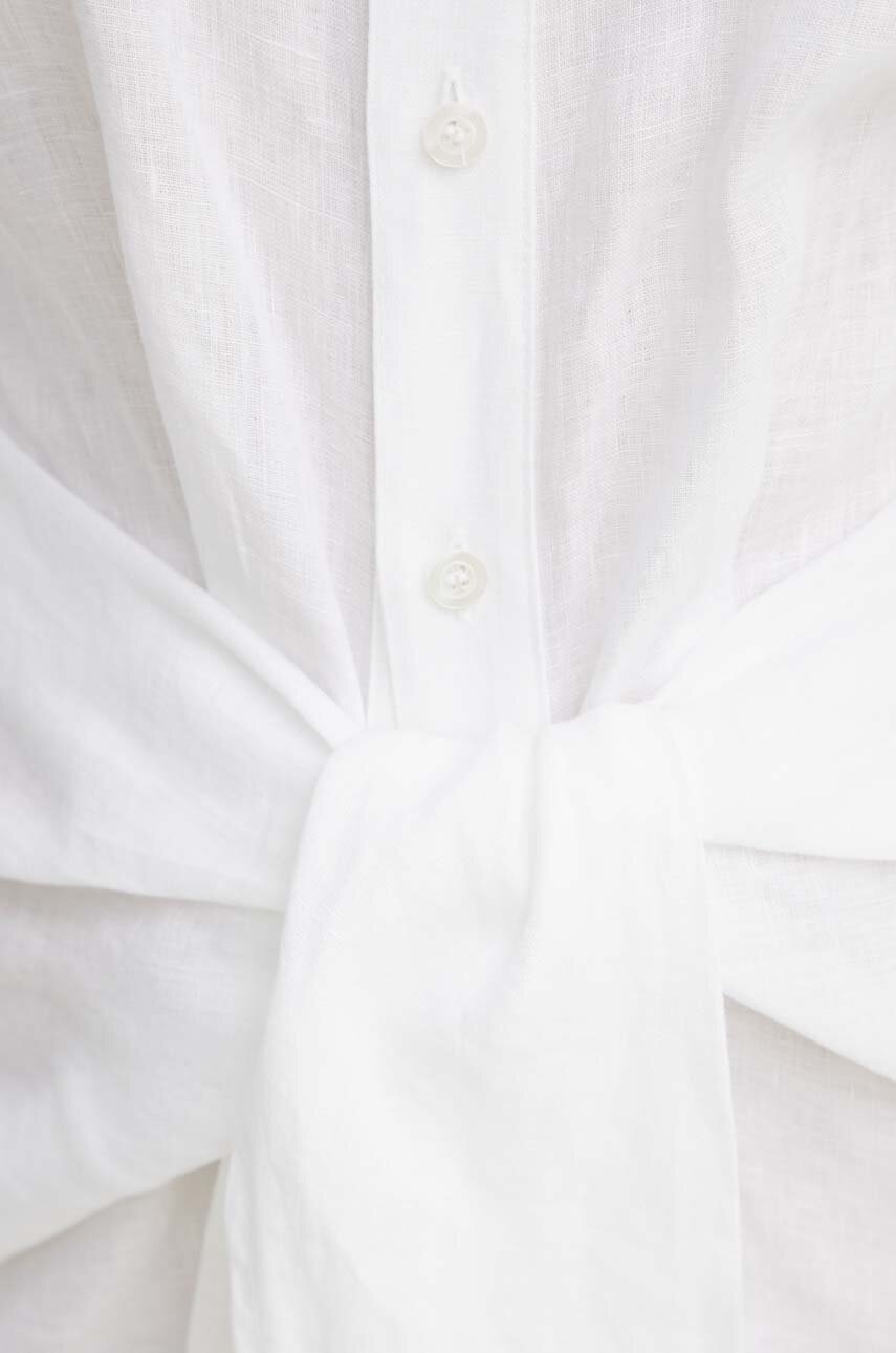 Λινό φόρεμα A.L.C. Carson χρώμα: άσπρο, 6DRES02429 φωτογραφία