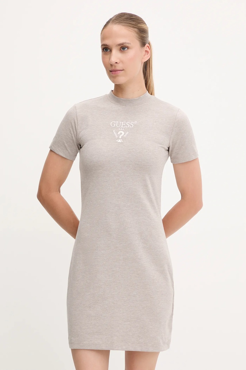 Levně Šaty Guess COLETTE černá barva, mini, V4YK02 KCDH1