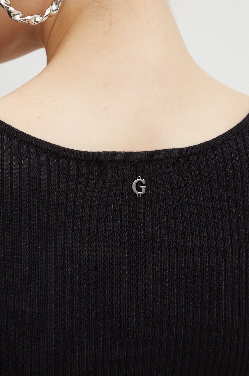 Сукня Guess EMELY колір чорний mini облягаюча W4YK08 Z3FF0