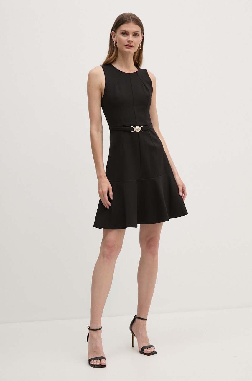 Сукня Marciano Guess ODETTE колір чорний mini розкльошена 4YGK22 6375Z