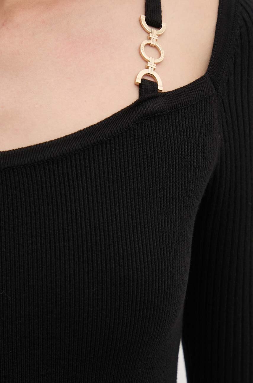 Φόρεμα Marciano Guess ISA χρώμα: μαύρο, 4YGK58 5613Z φωτογραφία