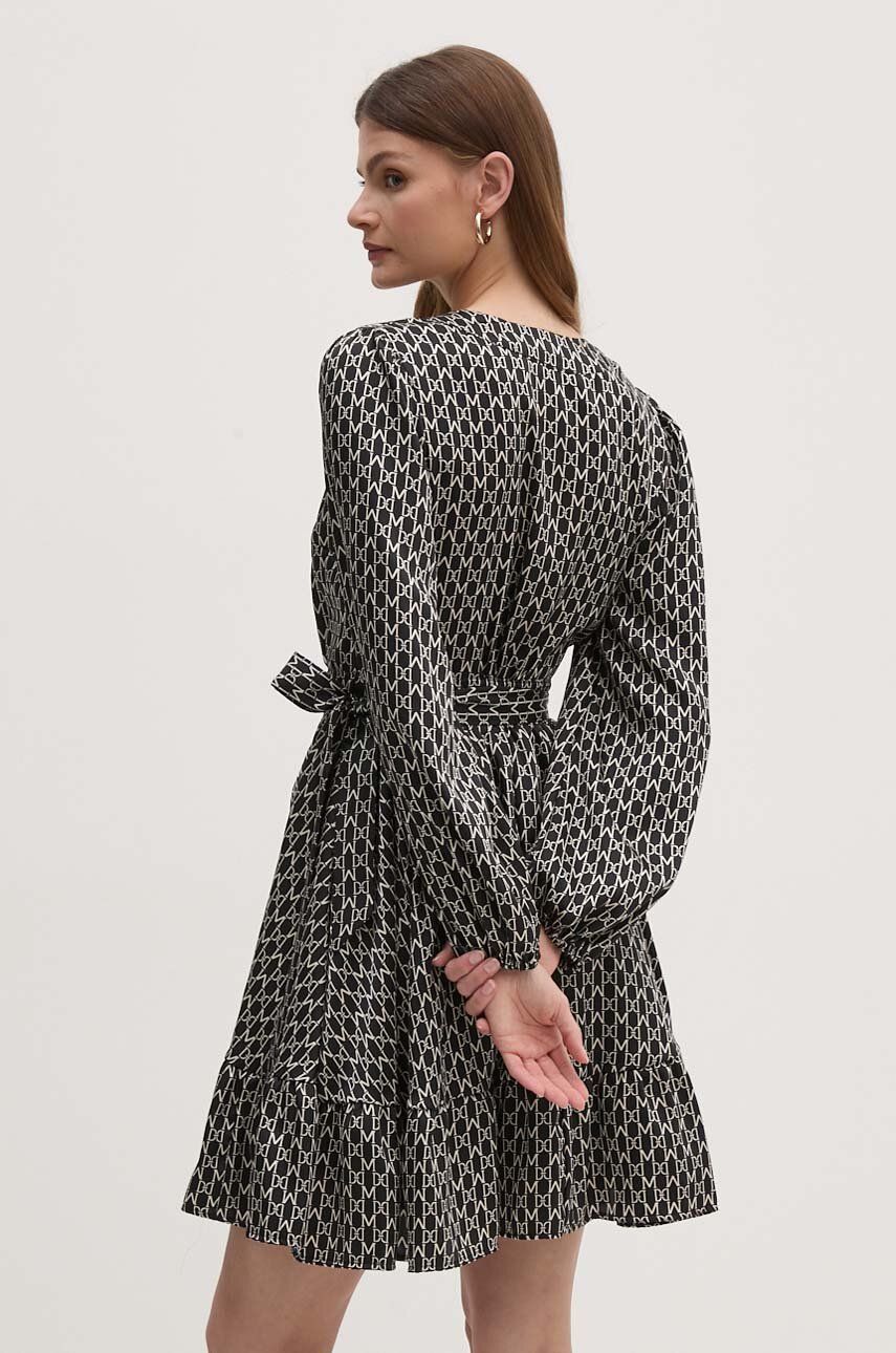 Сукня Marciano Guess JOSETTE колір чорний mini розкльошена 4YGK11 9859Z