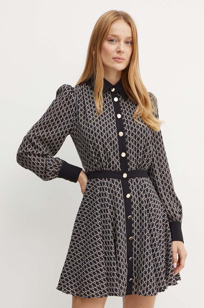 Marciano by Guess sukienka EDITH kolor czarny mini rozkloszowana 4YGK35 7142A