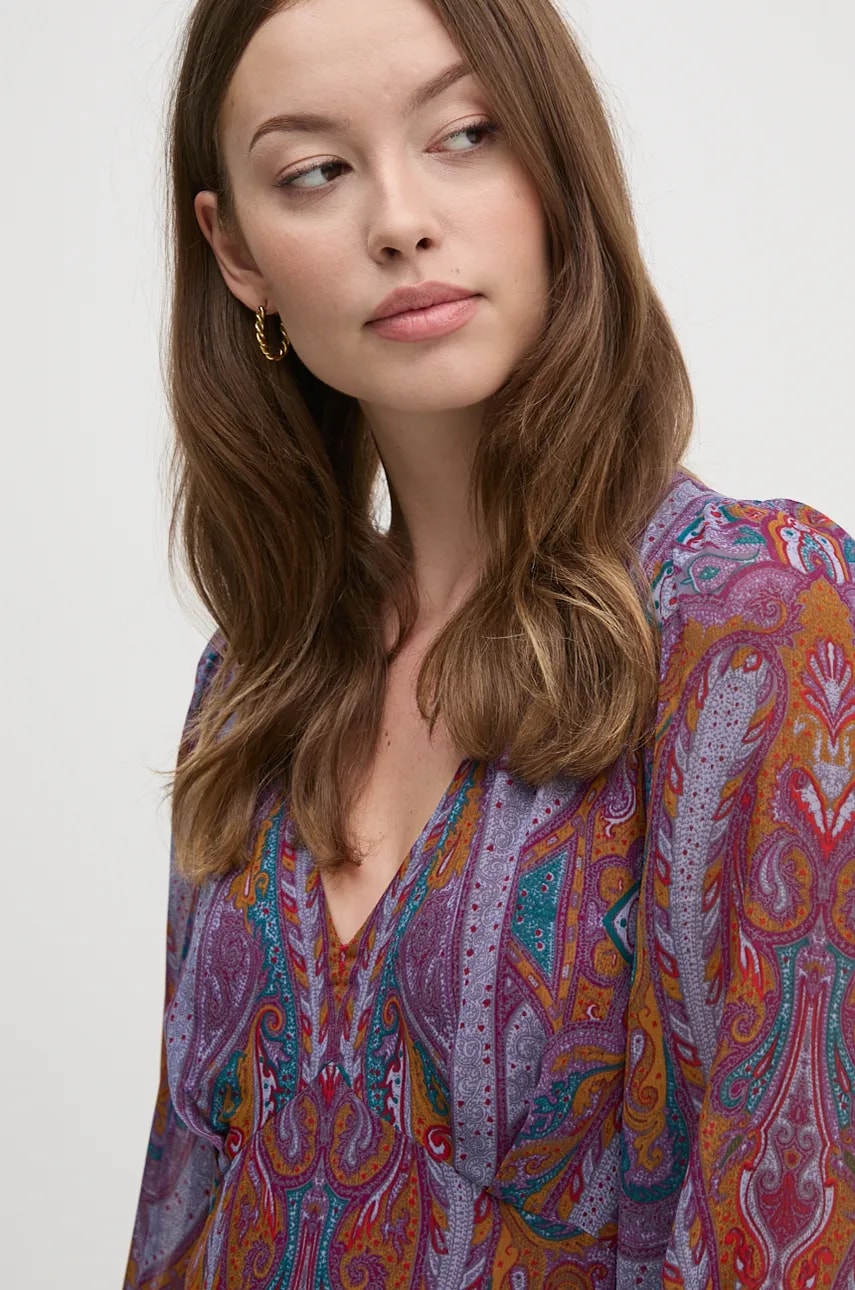 Сукня Lauren Ralph Lauren колір рожевий midi розкльошена 250940218