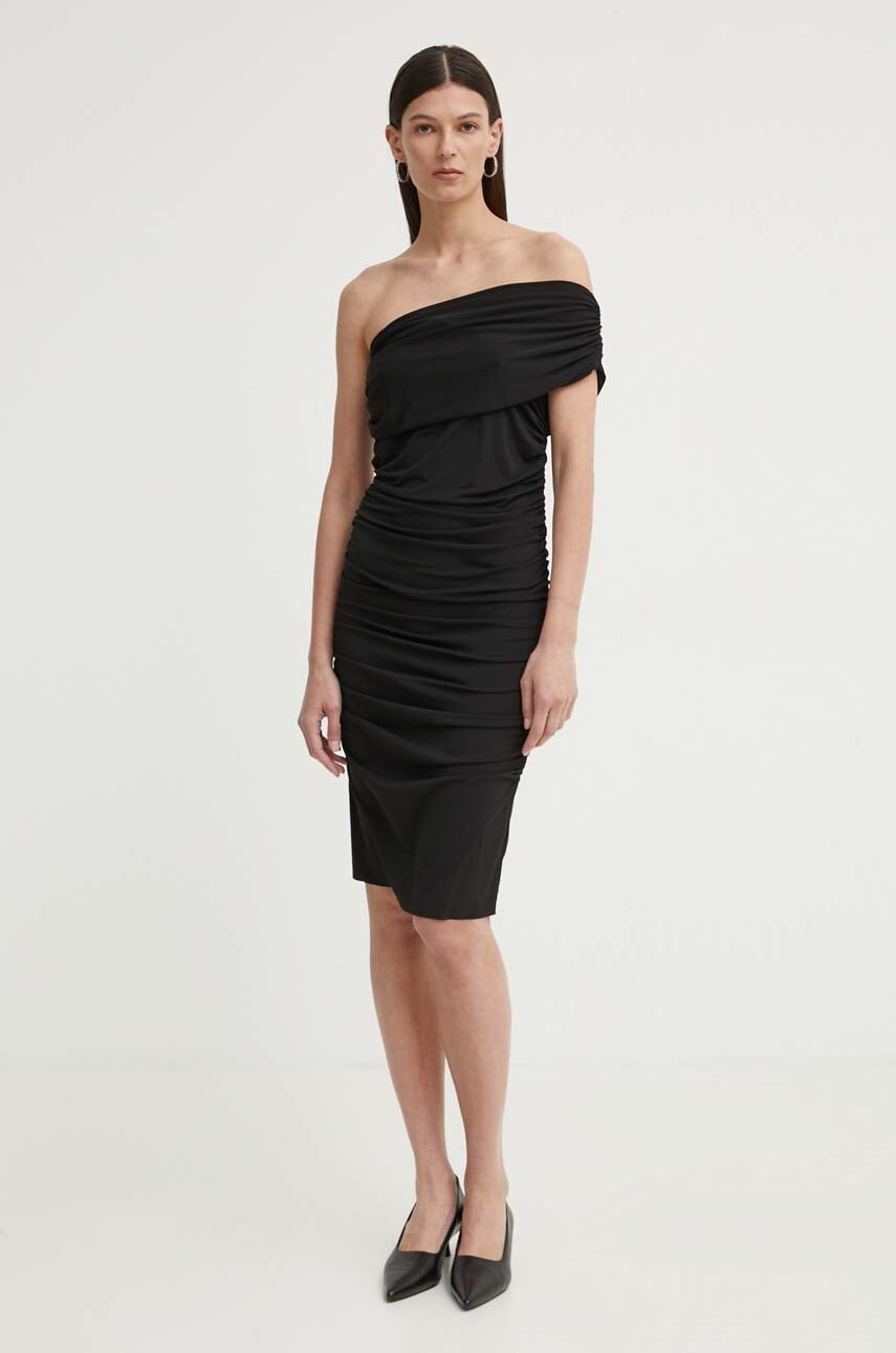 Day Birger et Mikkelsen rochie Delilah - Day Wish culoarea negru, midi, mulată, DAY65243227