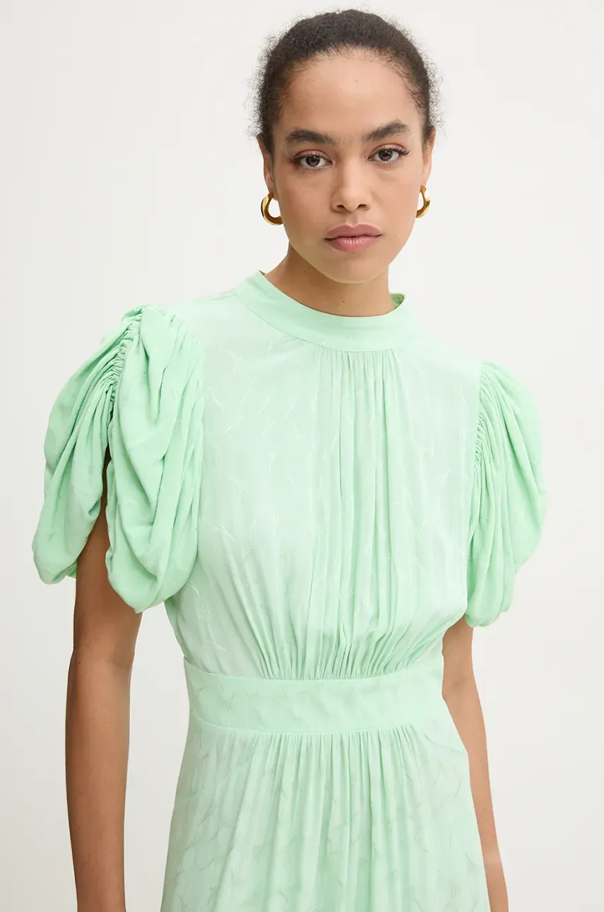 Šaty Rotate Midi Puff Sleeve Dress