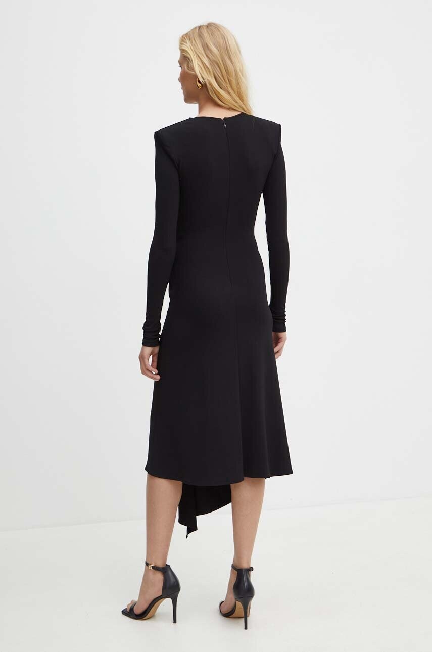 Сукня Elisabetta Franchi колір чорний mini розкльошена AB69746E2