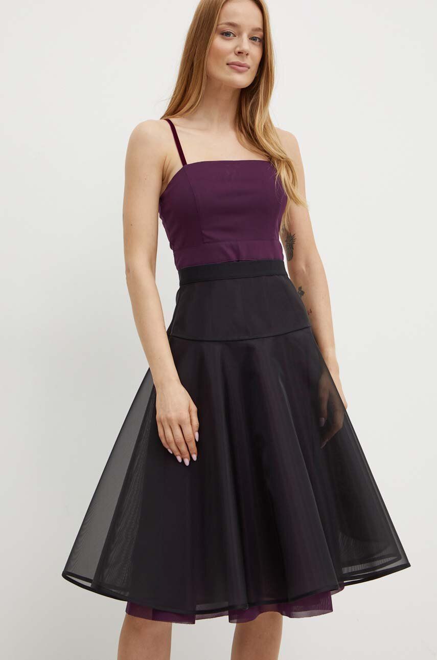 MAX&Co. rochie culoarea violet, mini, evazată, 2426626031200