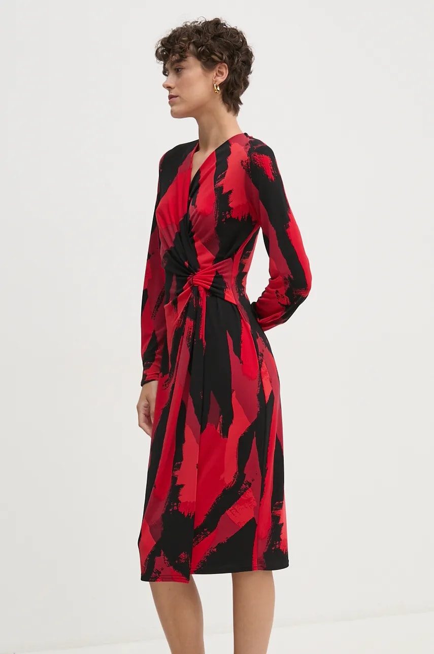 Joseph Ribkoff rochie culoarea rosu, mini, mulată, 244238