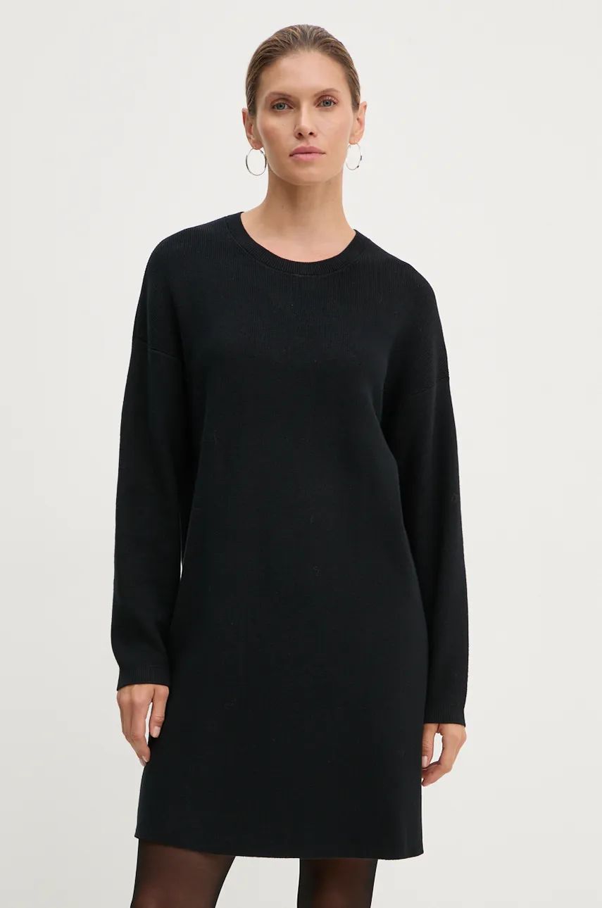 Marc O'Polo rochie culoarea negru, mini, oversize, 408600667107