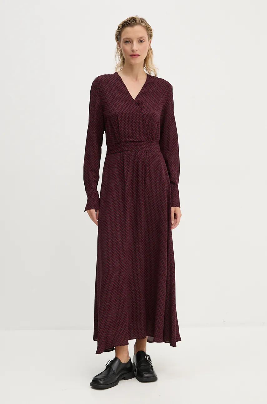 Marc O'Polo rochie culoarea bordo, maxi, evazati, 409098321495