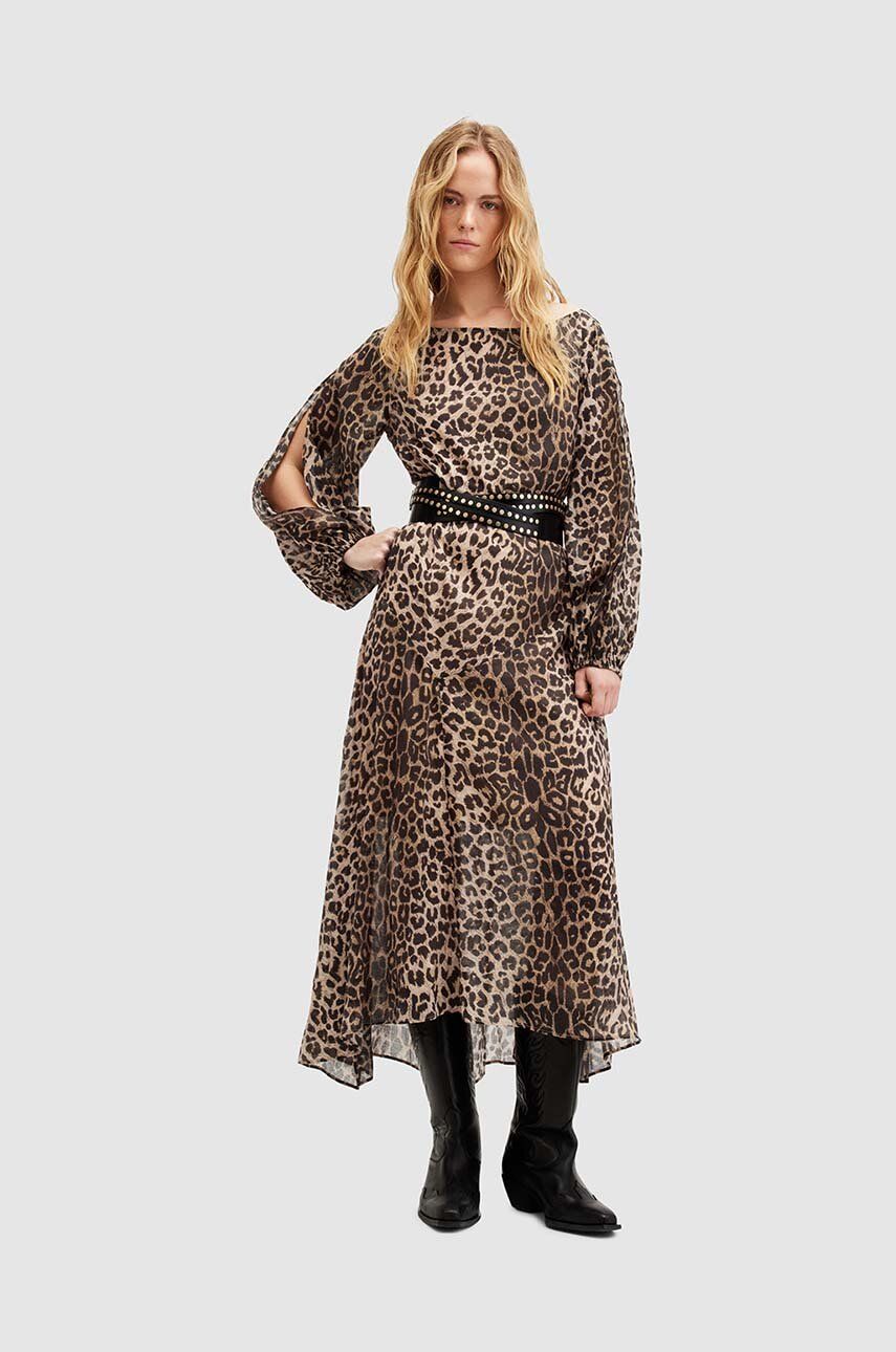 Сукня AllSaints JANE LEPPO maxi розкльошена W177DA